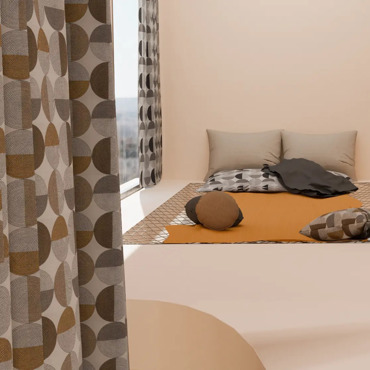 Ύφασμα με Γεωμετρικό Σχέδιο 'Universe' διαθέσιμο σε 2 Αποχρώσεις